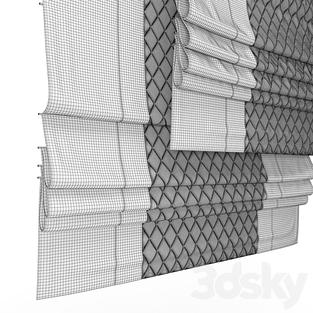 Roman Blind 61 3DSMax File - thumbnail 3