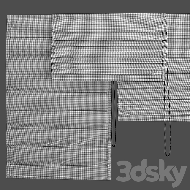 Roman blind 7 3DSMax File - thumbnail 3