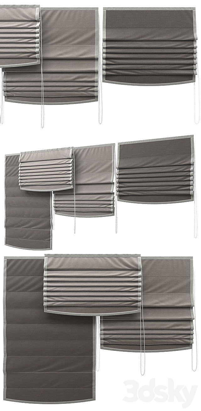 Roman Blind 8 3DSMax File - thumbnail 2