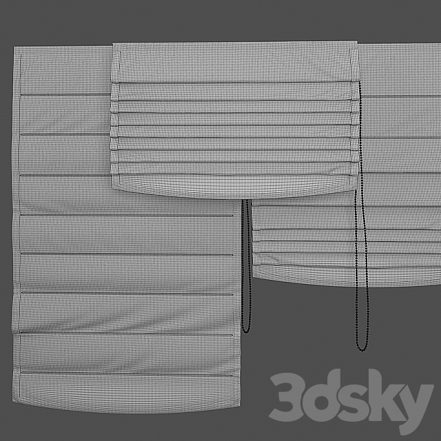 Roman Blind 8 3DSMax File - thumbnail 3