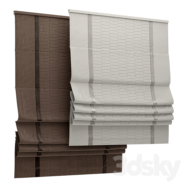 Roman blind 88 3ds Max - thumbnail 1