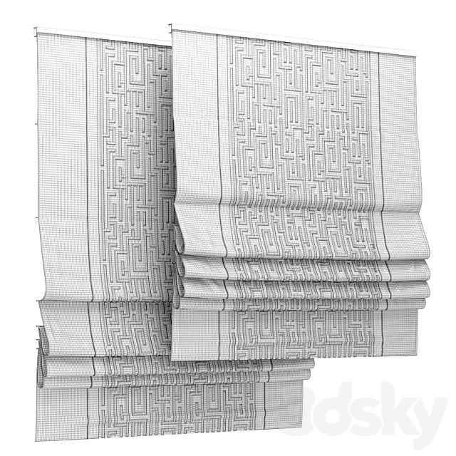 Roman blind 93 3DSMax File - thumbnail 3