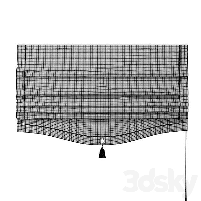 Roman blind AKALIA 02 3ds Max - thumbnail 3