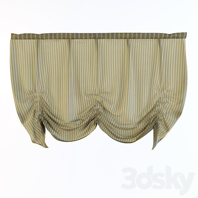 Roman blind. Draped 3DSMax File - thumbnail 1