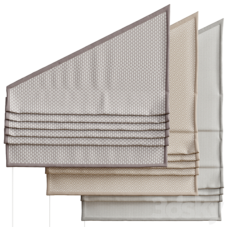 Roman blind for skylight 2 3DS Max Model - thumbnail 2