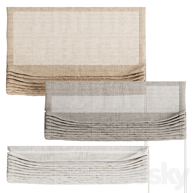 Roman blind_04 3DS Max Model - thumbnail 4