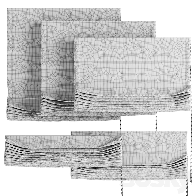 Roman blind_04 3DS Max Model - thumbnail 5