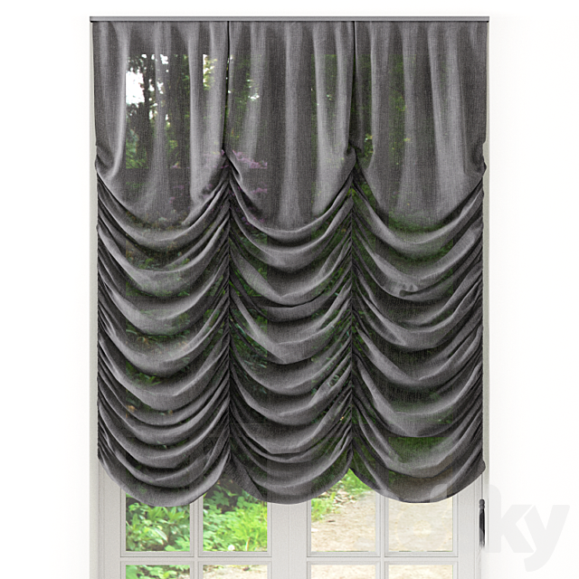 Roman Blinds 10 3DSMax File - thumbnail 1