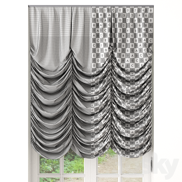 Roman Blinds 10 3DSMax File - thumbnail 2