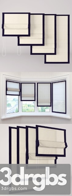 Roman blinds 11 3dsmax Download - thumbnail 1