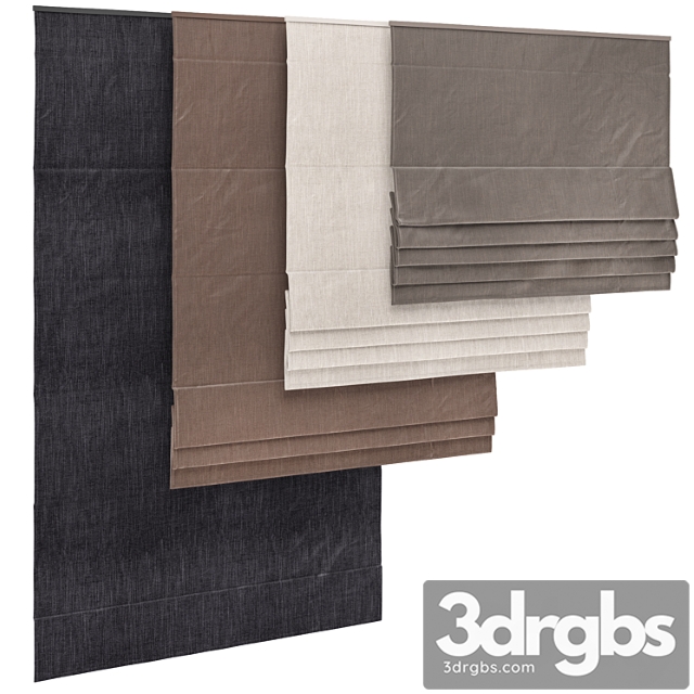 Roman Blinds 14 3dsmax Download - thumbnail 1