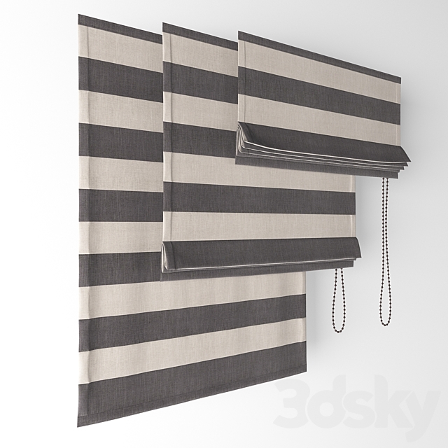 Roman blinds 15 3DSMax File - thumbnail 1