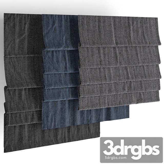 Roman blinds 16 2 3dsmax Download - thumbnail 1