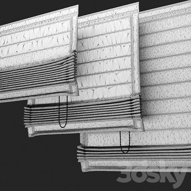 Roman Blinds 2 3DSMax File - thumbnail 3