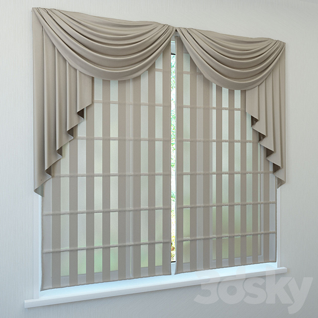 Roman blinds ?2 3DSMax File - thumbnail 2