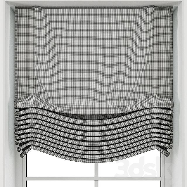 Roman blinds 2 3DSMax File - thumbnail 3