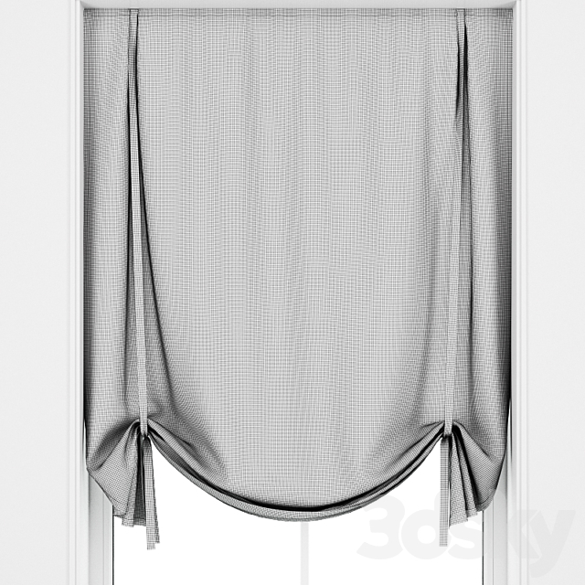 Roman blinds 22 3DSMax File - thumbnail 3