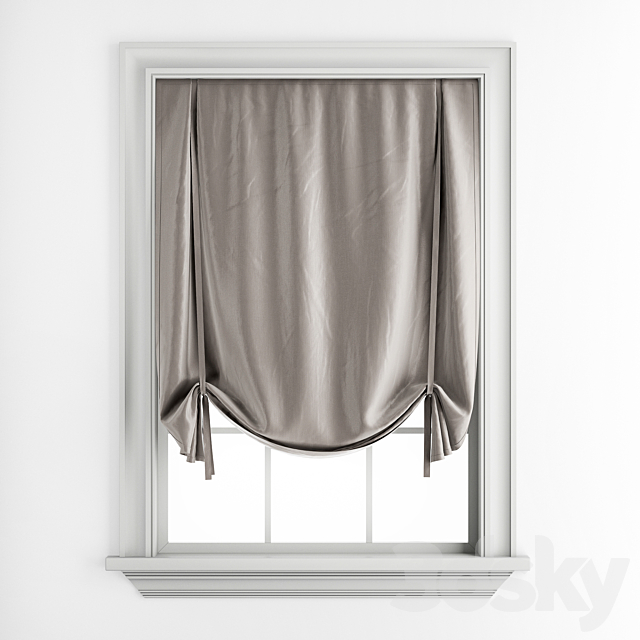 Roman blinds 27 3ds Max - thumbnail 1