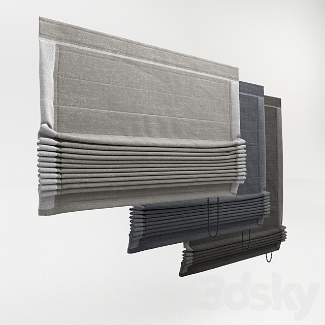 Roman blinds 3DSMax File - thumbnail 2