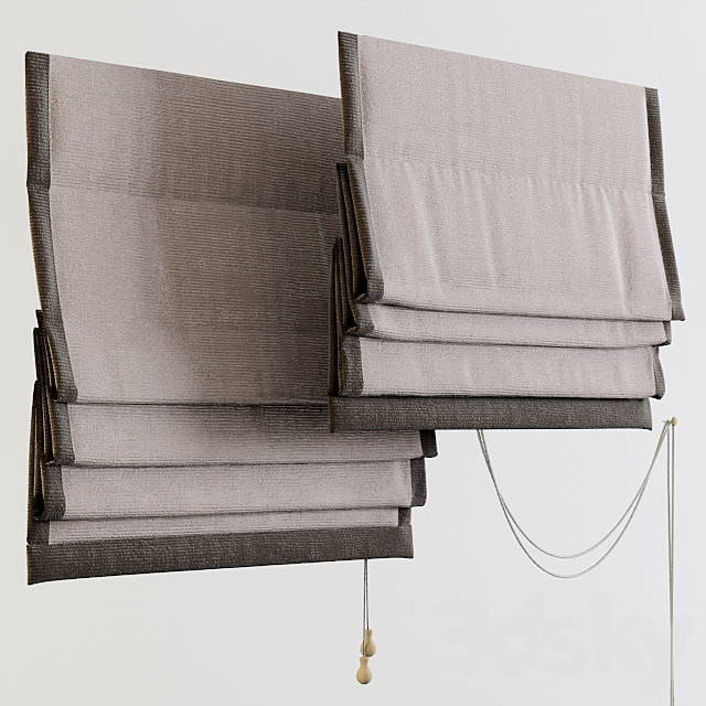 Roman blinds 3DSMax File - thumbnail 1