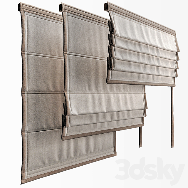 Roman blinds 3DSMax File - thumbnail 1