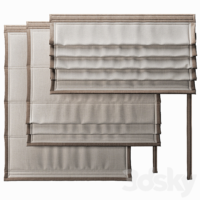 Roman blinds 3DSMax File - thumbnail 2