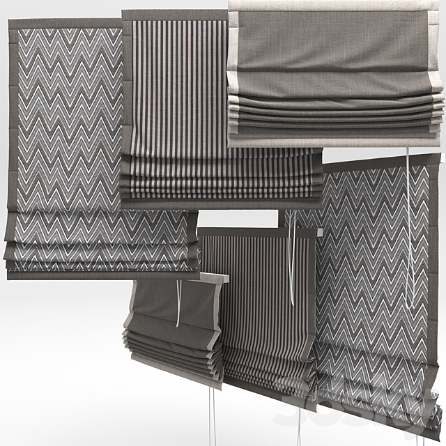 Roman Blinds 3DSMax File - thumbnail 1