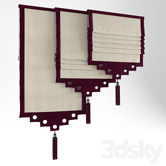 Roman blinds ?5 3DSMax File - thumbnail 1