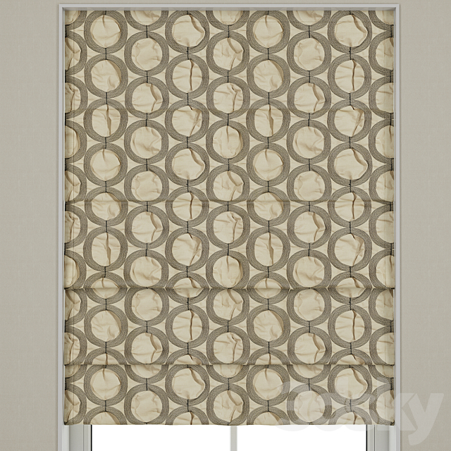 Roman blinds 5 3DSMax File - thumbnail 1