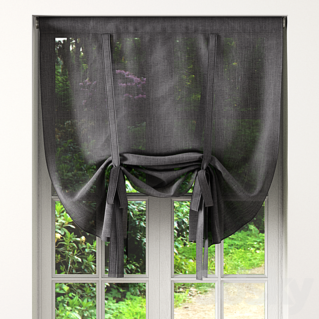 Roman Blinds 5 3DSMax File - thumbnail 1