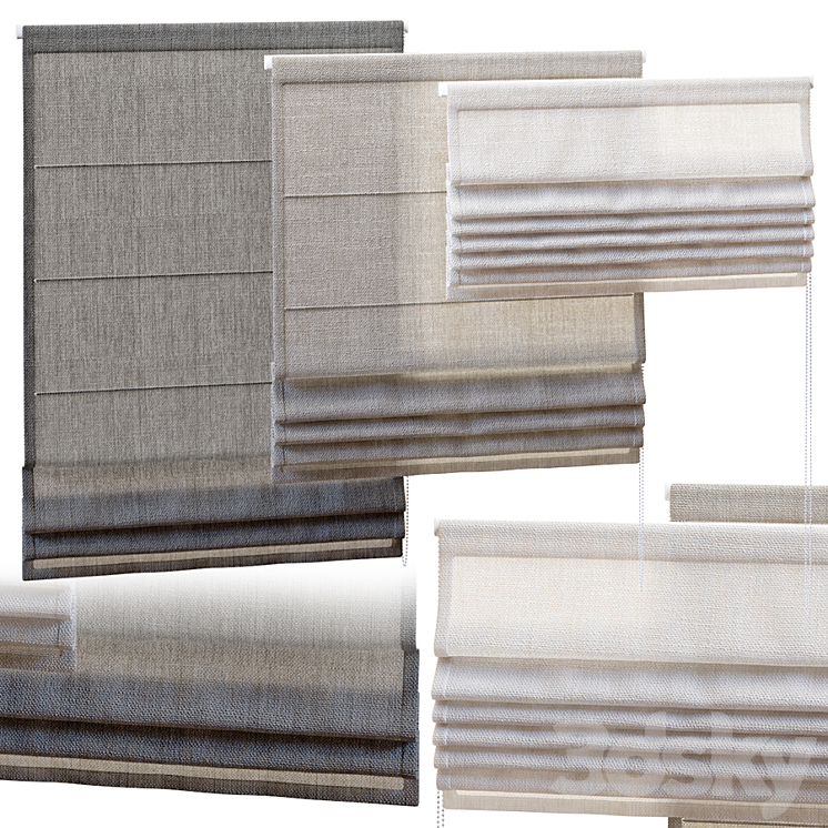 ROMAN BLINDS 700 3DS Max - thumbnail 1