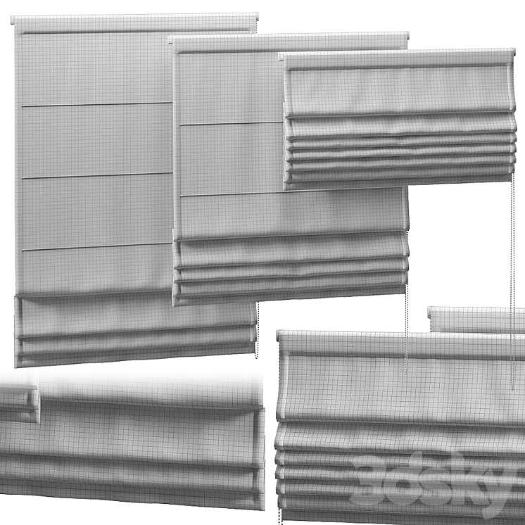 ROMAN BLINDS 700 3DS Max - thumbnail 2