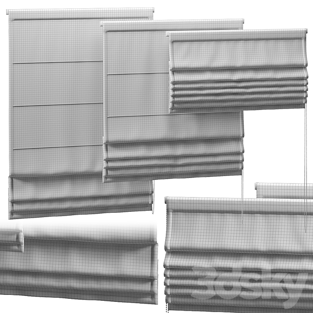 ROMAN BLINDS 700 3DSMax File - thumbnail 2