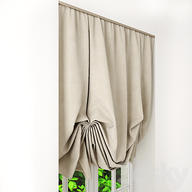 Roman Blinds 8 3DSMax File - thumbnail 2