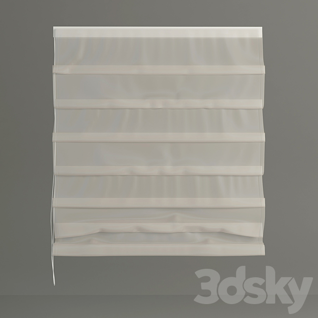 Roman blinds clear 3DSMax File - thumbnail 1