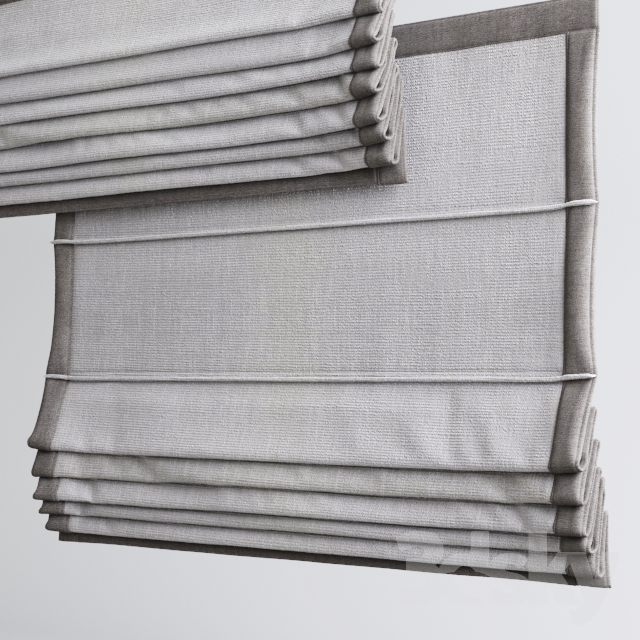 Roman blinds Roman blinds 2 3DS Max - thumbnail 3