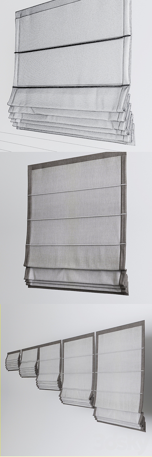 Roman blinds Roman blinds 2 3DSMax File - thumbnail 3