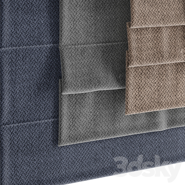 Roman blinds set 23 3DSMax File - thumbnail 2