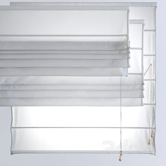 Roman blinds wide 3DSMax File - thumbnail 3