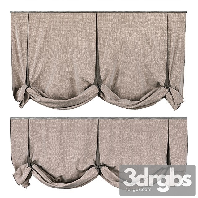 Roman Curtain Fabric 06 3dsmax Download - thumbnail 1