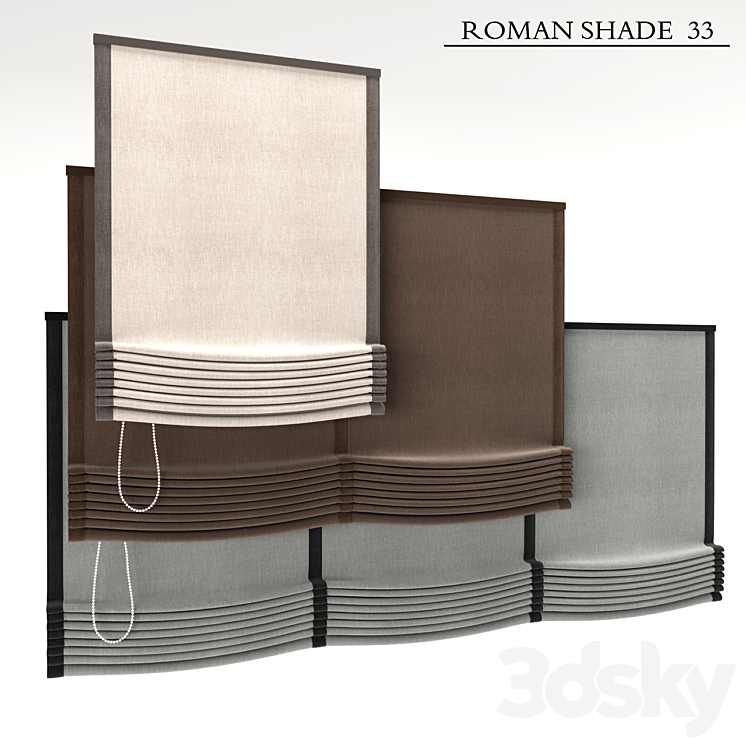 Roman Shade 33 3DS Max - thumbnail 1