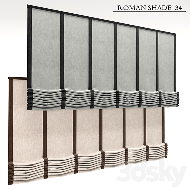 Roman Shade 34 3DSMax File - thumbnail 1