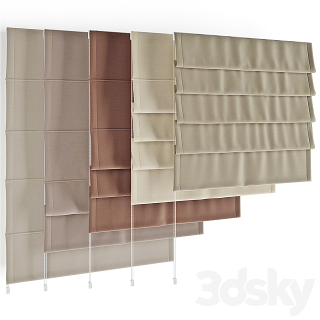 Roman shades 32 3DSMax File - thumbnail 3