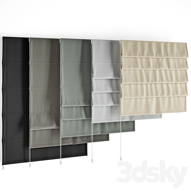 Roman shades 33 3DSMax File - thumbnail 2