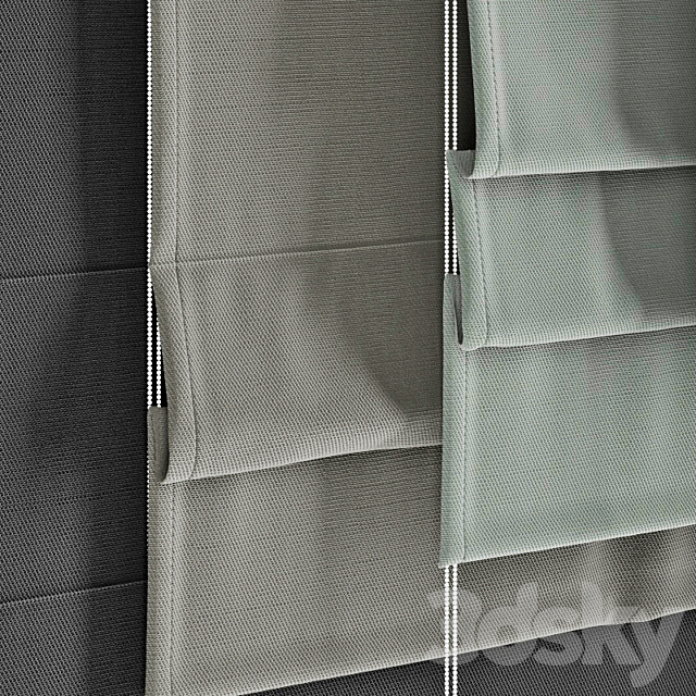 Roman shades 33 3DSMax File - thumbnail 3