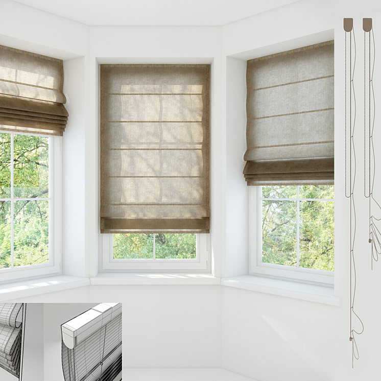 Roman window 3DS Max - thumbnail 1