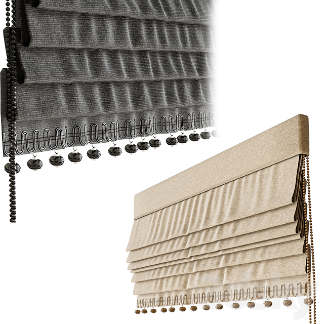 Roman_blinds_vol1_01 3DS Max Model - thumbnail 2