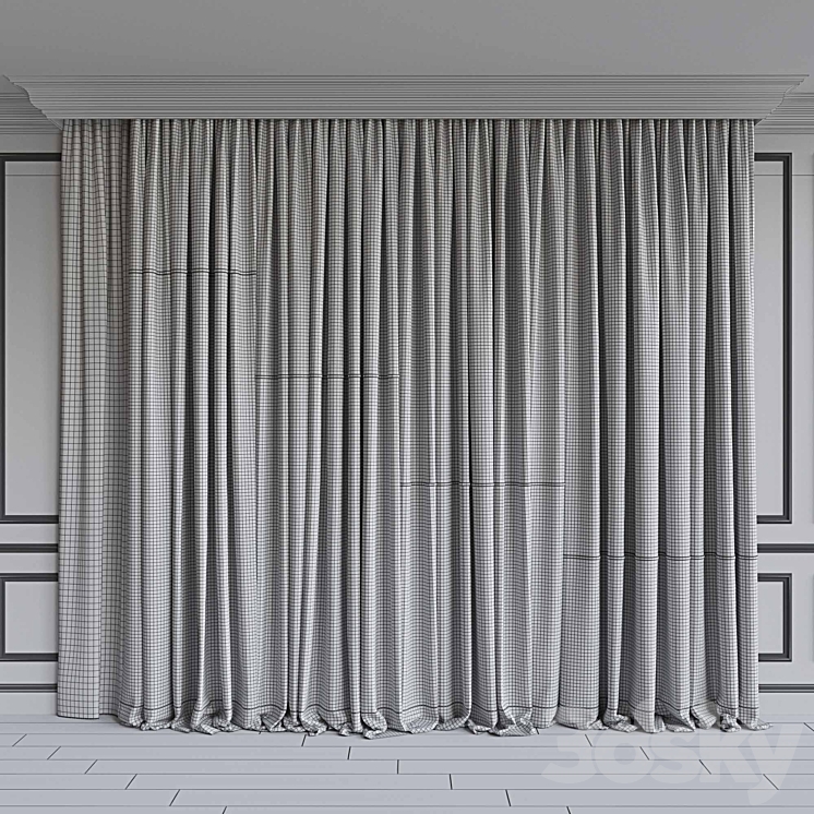 Set of curtains 111 3DS Max - thumbnail 2