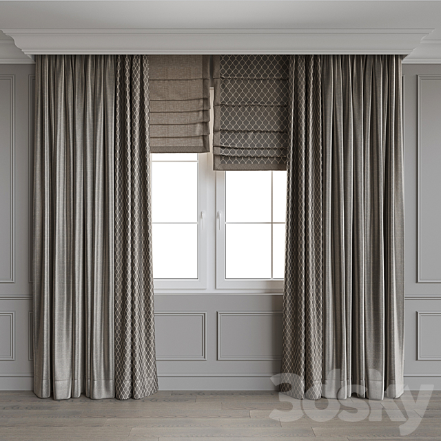 Set of curtains 68 3DSMax File - thumbnail 2