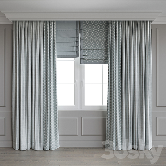 Set of curtains 68 3DSMax File - thumbnail 3